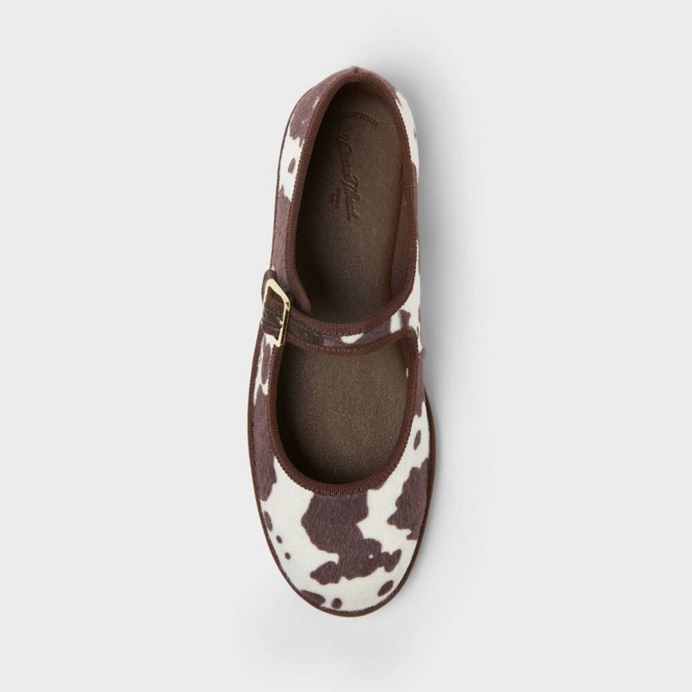 Women’s Halston Mary Jane Flats with Memory Foam Insole – Brown 8 - Picture 3 of 3